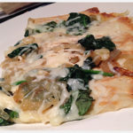 Spinach-and-Caramelized-Onion-Pizzach and Caramelized Onion Pizza